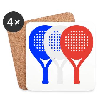 padel-france2 - Coasters (set of 4) - white - Front