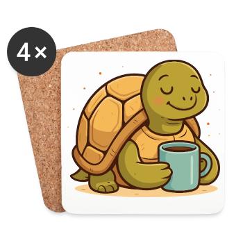 Coffee Cake in the Morning Light - Coasters (set of 4) - white - Front