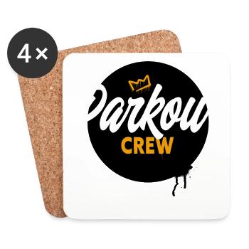Parkour - Dessous de verre (lot de 4) - blanc - Devant