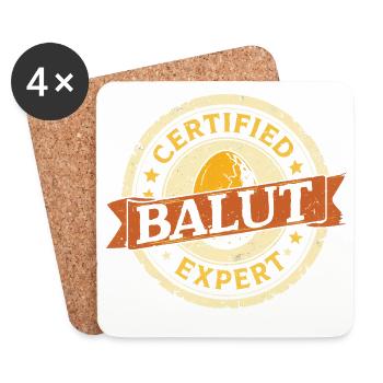 Certified Balut Expert Phillippinen - Untersetzer (4er-Set) - Weiß - Vorne