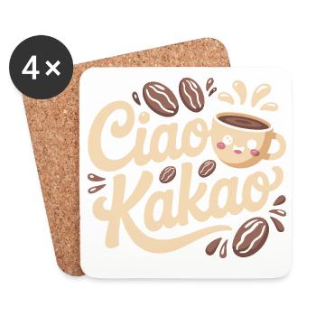 Ciao Cocoa Hot Chocolate Hot Chocolate Goodbye - Coasters (set of 4) - white - Front