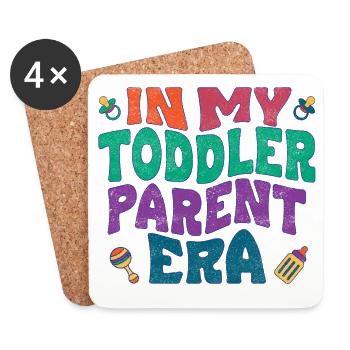 In my toddler parent era - Untersetzer (4er-Set) - Weiß - Vorne