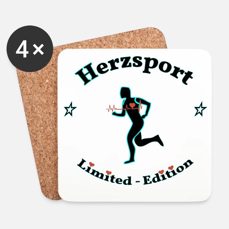 Hertz Sport - Dessous de verre (lot de 4) - blanc