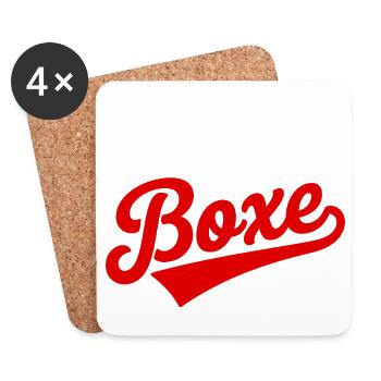 Je Peux Pas J’ai Boxe Humour Sport Combat - Dessous de verre (lot de 4) - blanc - Devant