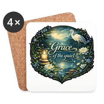 Grace of the quiet - Coasters (set of 4) - white - Front
