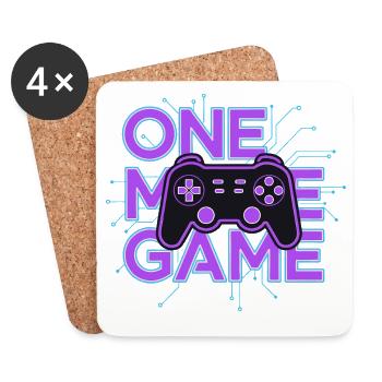 Ein Spielcontroller-Neon-Schaltkreis - Untersetzer (4er-Set) - Weiß - Vorne