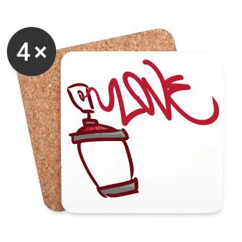 Love in the Bottle  - Untersetzer (4er-Set) - Weiß - Vorne