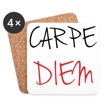 carpe_diem_nhy_5 - Coasters (set of 4) - white - Front