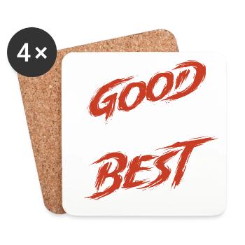 Bon Meilleur Classement Ours Nature Drôle - Dessous de verre (lot de 4) - blanc - Devant