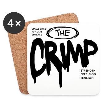 Small Climbing utilise l’argot du bloc crimp - Dessous de verre (lot de 4) - blanc - Devant