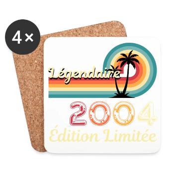 Legendary 2004, limitierte Edition - Untersetzer (4er-Set) - Weiß - Vorne