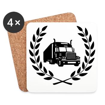 Truck Driver - Coasters (set of 4) - white - Front