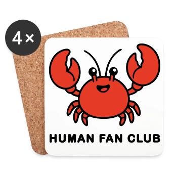 AI Human Fan Club - Coasters (set of 4) - white - Front