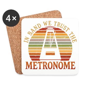Marching band brass band - Coasters (set of 4) - white - Front