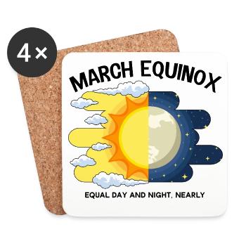 March Equinox Equal Day And Night Ostara - Coasters (set of 4) - white - Front