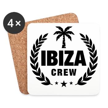 Équipage Ibiza - Dessous de verre (lot de 4) - blanc - Devant