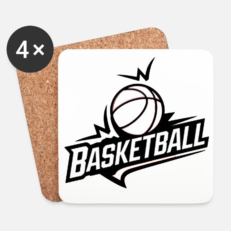 Ich kann nicht, ich habe Backetball - Untersetzer (4er-Set) - Weiß
