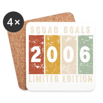 anniversaire 2006 - 20 ans - Dessous de verre (lot de 4) - blanc - Devant