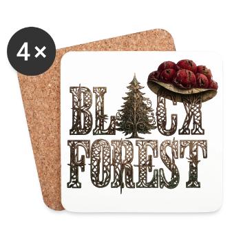 Black Forest - Untersetzer (4er-Set) - Weiß - Vorne