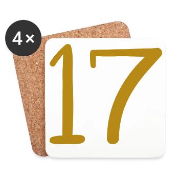 17 - Untersetzer (4er-Set) - Weiß - Vorne