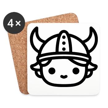 Viking - Coasters (set of 4) - white - Front