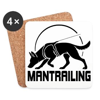 Malinois Chien de sport Chien de sport - Dessous de verre (lot de 4) - blanc - Devant