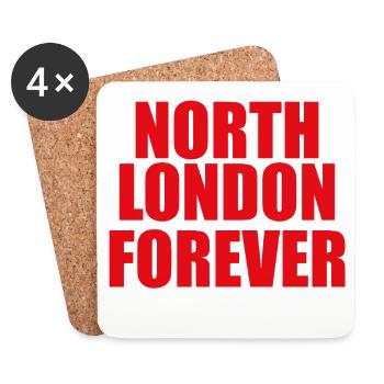 Nord-London für immer - Untersetzer (4er-Set) - Weiß - Vorne