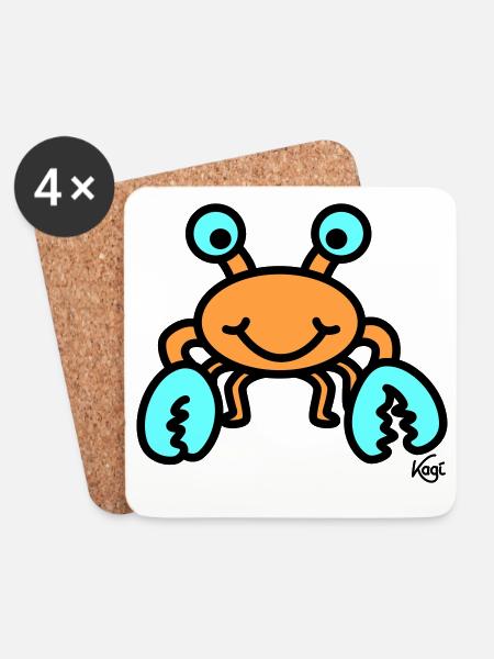 Cancer big - Coasters (set of 4) - white