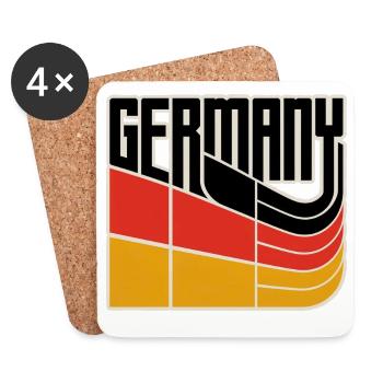 Germany - Untersetzer (4er-Set) - Weiß - Vorne
