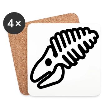Fossil - Untersetzer (4er-Set) - Weiß - Vorne