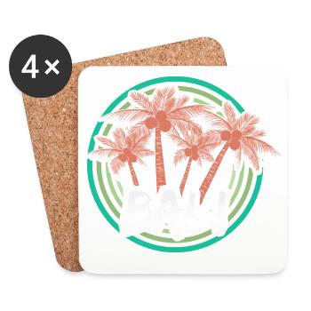 Gift for Bali - Coasters (set of 4) - white - Front