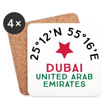 Dubai - Coasters (set of 4) - white - Front