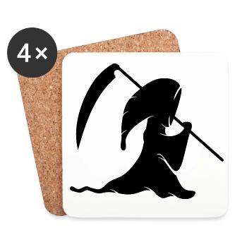 Grim Reaper - Coasters (set of 4) - white - Front