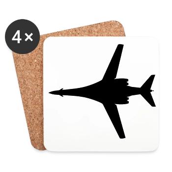 Bomber B-1B - Coasters (set of 4) - white - Front