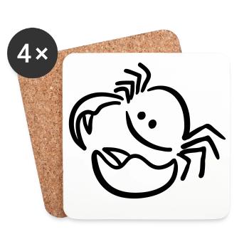 krebs - Coasters (set of 4) - white - Front