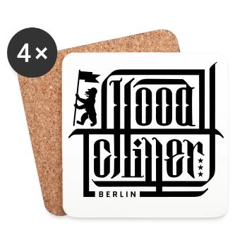 Calli - Hood Chiller Berlin - Coasters (set of 4) - white - Front