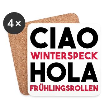 CIAO WINTERSPECK HOLA FRÜHLINGSROLLEN - Untersetzer (4er-Set) - Weiß - Vorne