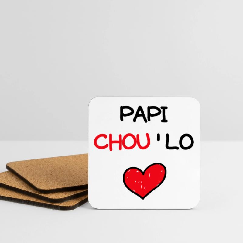 Papi Chou'Lo - Papi chulo Dessous de verre (lot de 4)