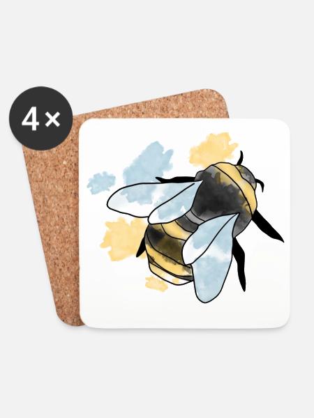 Hummel - Untersetzer (4er-Set) - Weiß