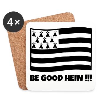 Brittany, Brittany humor, Celtic - Coasters (set of 4) - white - Front