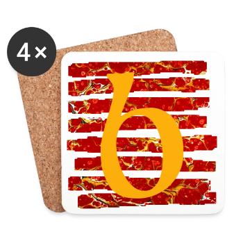 strips e 232 b - Coasters (set of 4) - white - Front