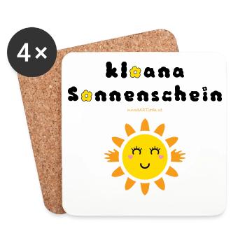 kloana Sonnenschein - kleiner Sonnenschein - Untersetzer (4er-Set) - Weiß - Vorne