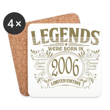 Anniversaire 2006 Vintage Legends Premium - Dessous de verre (lot de 4) - blanc - Devant