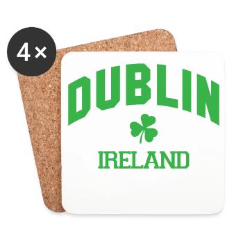 Dublin - Irland - Untersetzer (4er-Set) - Weiß - Vorne