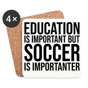 Soccer - Coasters (set of 4) - white - Front