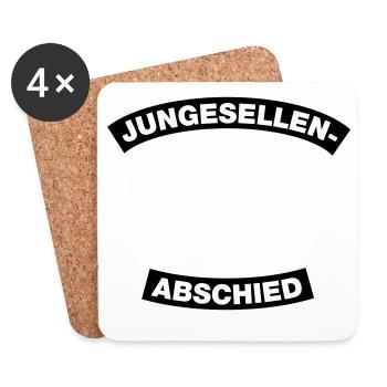 Bachelor Party Frame (Bachelor Party MC Rocker Design) - Coasters (set of 4) - white - Front