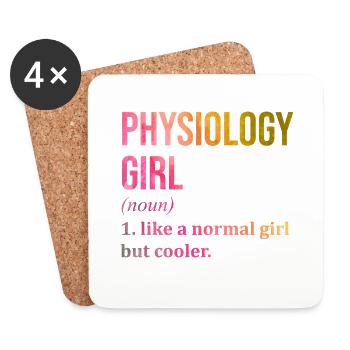 Physiologie Physiologie Physiologie Physiologie - Untersetzer (4er-Set) - Weiß - Vorne