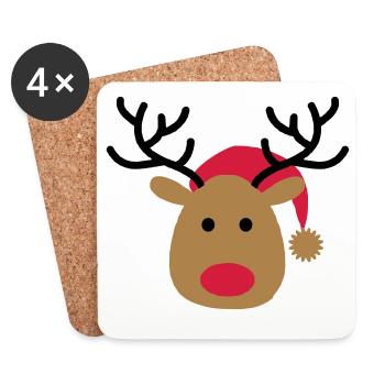 Christmas - Coasters (set of 4) - white - Front