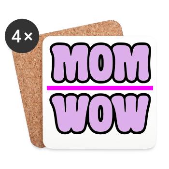 Maman - Dessous de verre (lot de 4) - blanc - Devant
