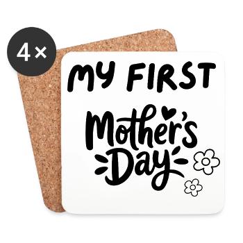 my first mothers day - Coasters (set of 4) - white - Front